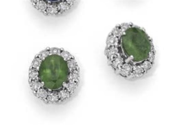 Orecchini Oro Gioia Donna in Oro Smeraldo 0.70 Ct OOE12417.008 - OOE12417.008